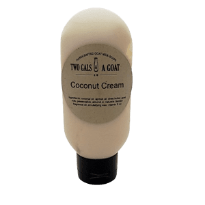 Two Gals and a Goat Homemade Lotion - Coconut Cream